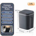 14L/16L Cross-Border Smart Sensor Plastic Trash Can